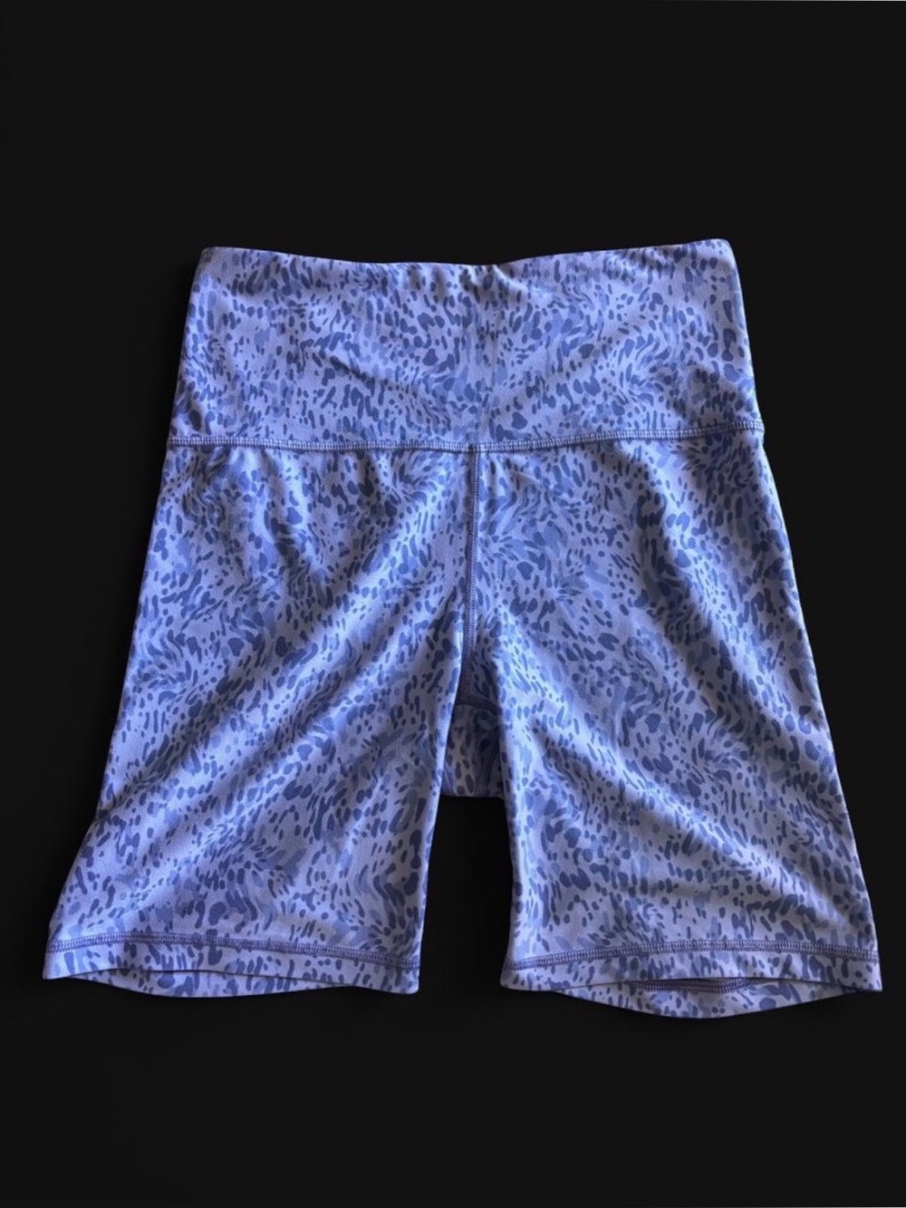 Athleta Lavender Purple Print Bike Shorts